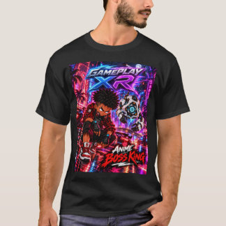 Spielmechanik XR Anime Boss King Neon Stadt  T-Shirt