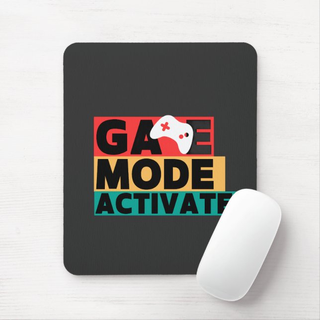 Spielmodus aktiviert Gamer-Controller-Kunst Mousepad (Mit Mouse)