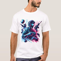 Spielmodus aktiviert - Neon-Gamer-Kunst