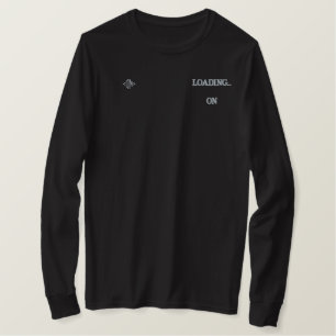Spielmodus-Lade-Gaming-Shirt Besticktes Langarmshirt