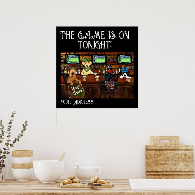 SPIELNACHT - AIREDALE & FRIENDS Poster (Küche)