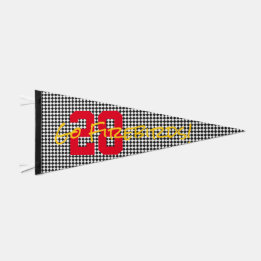 SPIELNUMMER DES SPIELFANGS TEAM NAME Fun Wimpel Flagge