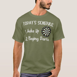 Spielplan Dart Player Bullseye Spiel T-Shirt
