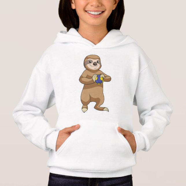 Spielplatz als Handballspieler mit Handball Hoodie (Vorderseite)