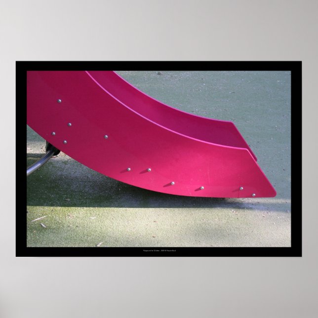 Spielplatz für Kinder 28 Red Slide Poster (Vorne)