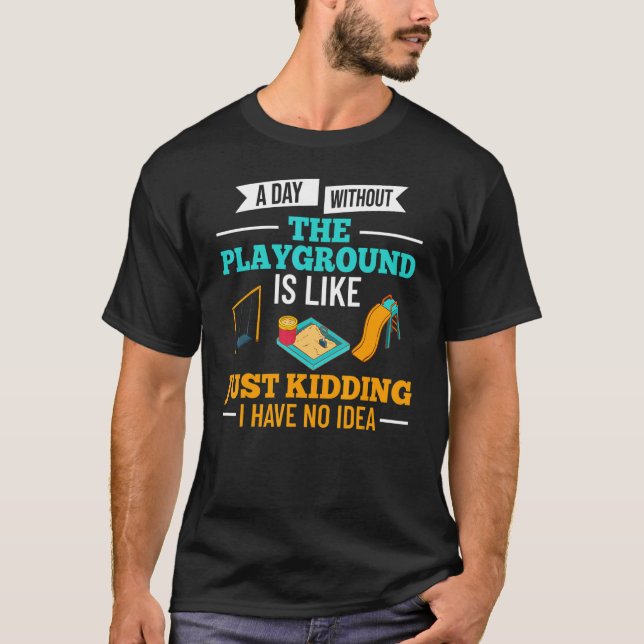 Spielplatz Indoor Games Rutsche Outdoor Kinder T-Shirt (Vorderseite)