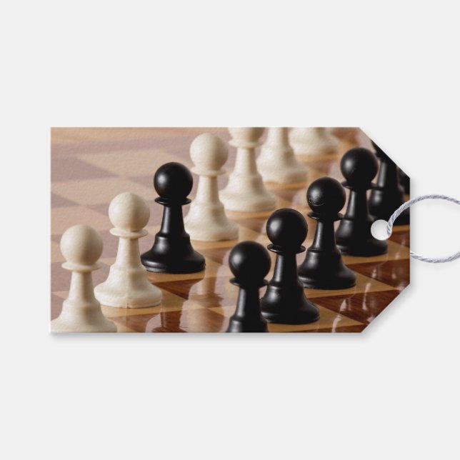Spielplätze auf dem Schachbrett Geschenkanhänger (Vorderseite (Horizontal))
