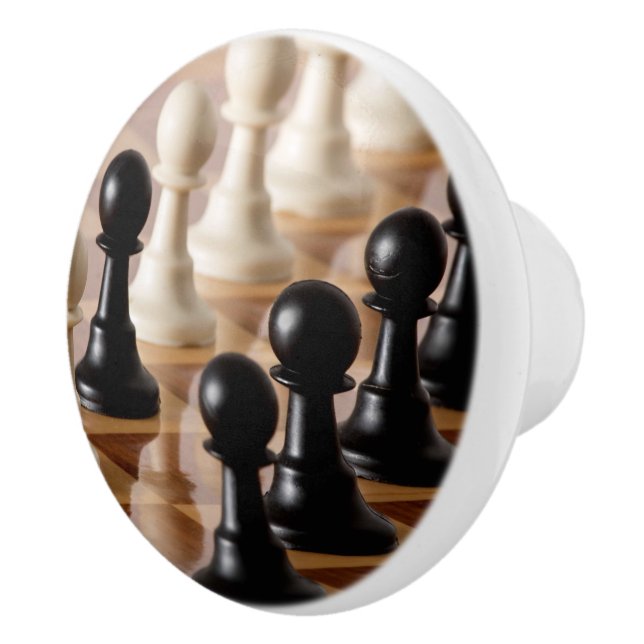 Spielplätze auf dem Schachbrett Keramikknauf (Rechts)
