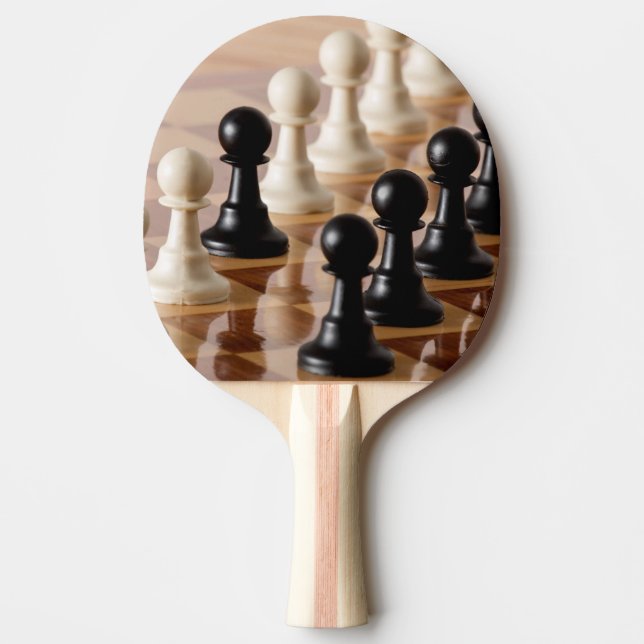 Spielplätze auf dem Schachbrett Tischtennis Schläger (Vorderseite)