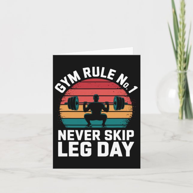 Spielregel Nr. 1: LG Day Retro Bodybuilding nie üb Karte (Vorderseite)