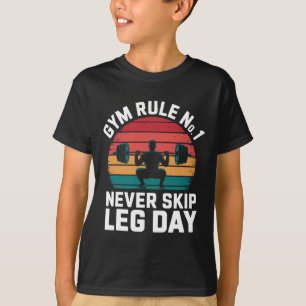 Spielregel Nr. 1: LG Day Retro Bodybuilding nie üb T-Shirt