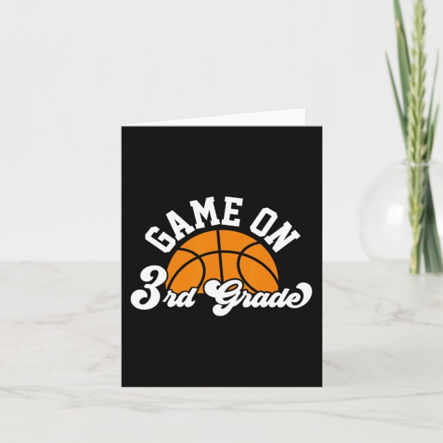 Spielspass auf 3. Klasse Basketball erster Scho-Ta Karte (Vorderseite)