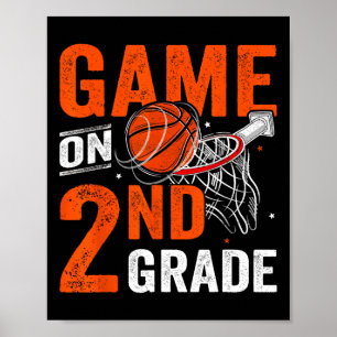 Spielspass auf Basketball der zweiten Klasse Poster