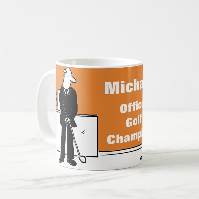 Spielspass für den Golfplatz Kaffeetasse (Vorderseite Links)