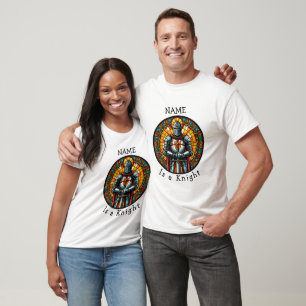Spielspass "Knight" Buntglas sieht Spaß aus T-Shirt