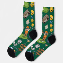 Spielspass und Niedliche Golfspielkunst Socken