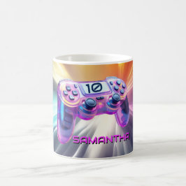 Spielsteuerung realistisch rosa Gamer Mädchenname Kaffeetasse