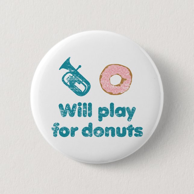 Spielt Baritone für Donuts Button (Vorderseite)