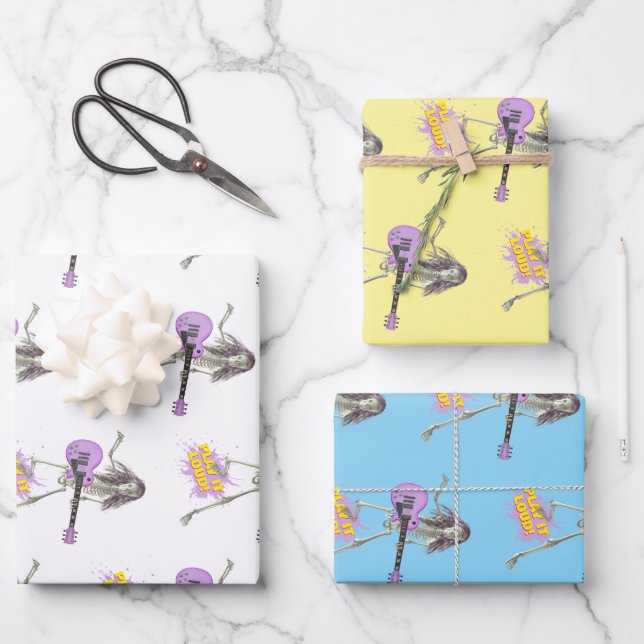 Spielt es laut!  geschenkpapier set (Vorderseite)