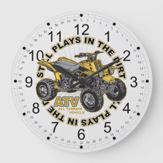 Spielt im direkten ATV Große Wanduhr