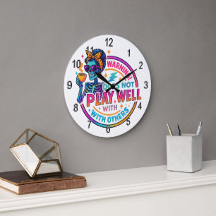 Spielt nicht gut... große wanduhr