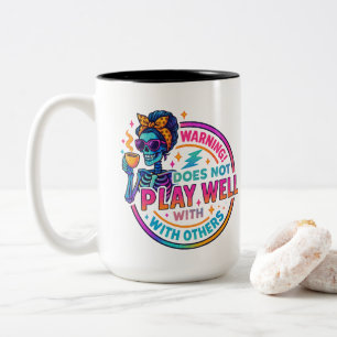 Spielt nicht gut... zweifarbige tasse