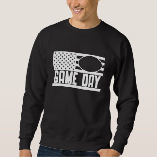 Spieltag Football USA Flagge 3 Sweatshirt