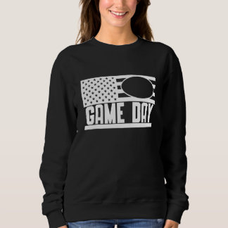 Spieltag Football USA Flagge 3 Sweatshirt