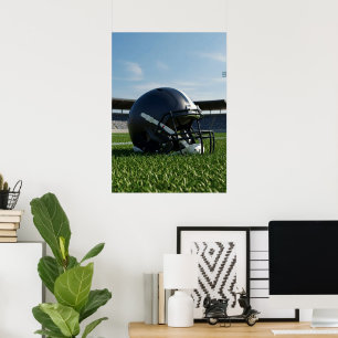 Spieltag-Footballhelm Poster