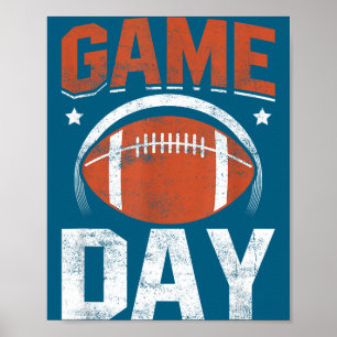 Spieltamer American-Football-Spieler Mannschaft Tr Poster