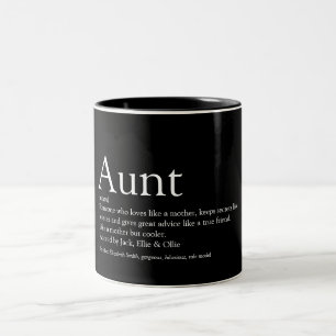 Spieltante Definition Sprichwort Schwarz und Weiß Zweifarbige Tasse