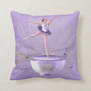 Spieluhr-Ballerina mit Wasser-Lilie Kissen