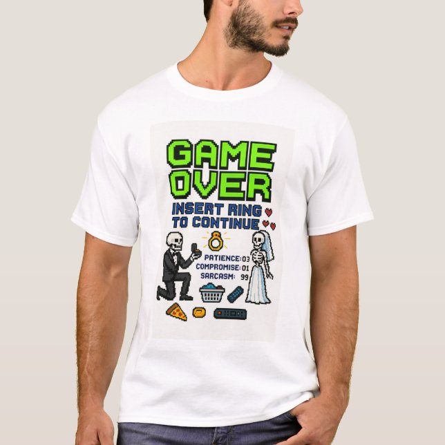 Spielumschaltung - Einsteckring zum Fortfahren T-Shirt (Vorderseite)