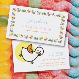 Spielvolle Pastelle Duckies & Niedlich Dots Visite Visitenkarte