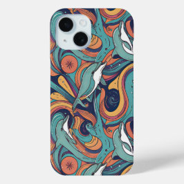 Spielvolles Delphinmuster - Ocean Inspiriert Desig Case-Mate iPhone Hülle