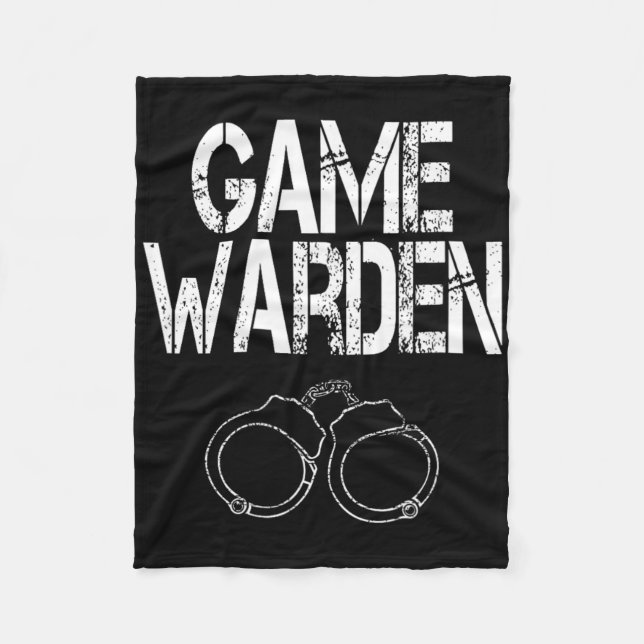 Spielwarden Handschellen Lazy Halloween-Kostüm Fleecedecke (Vorderseite)
