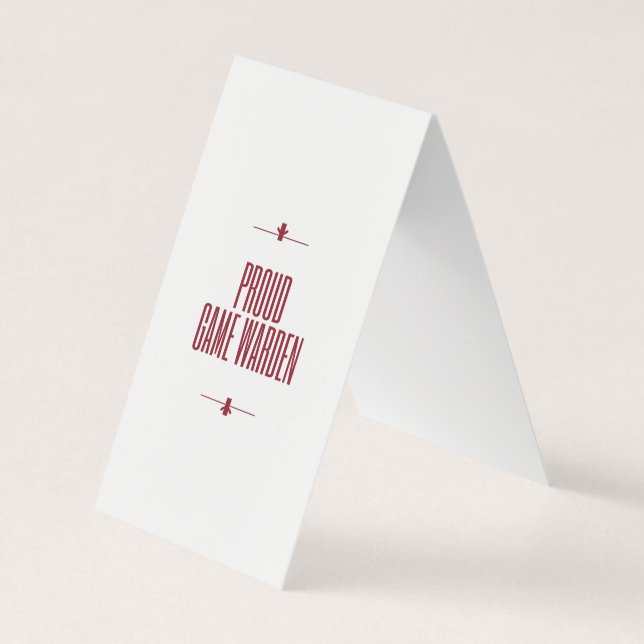 Spielwarte Visitenkarten (Vorderseite)