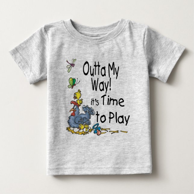 Spielzeit Baby T-shirt (Vorderseite)
