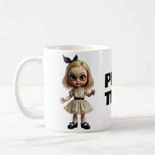 SPIELZEIT Horror Beängstigend Doll Novelty Kaffeetasse