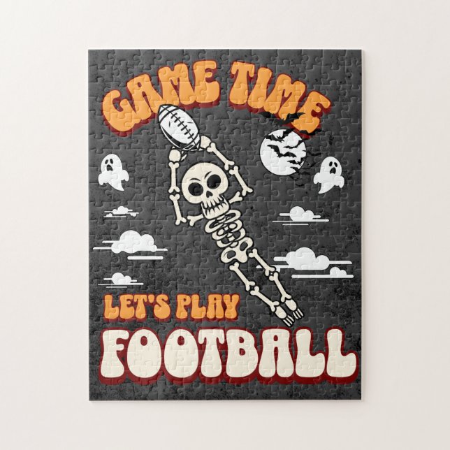 Spielzeit Lasst uns Fußball Halloween Funny spiele (Vertikal)
