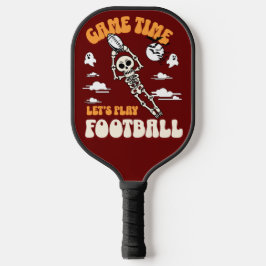 Spielzeit Lasst uns Fußball Halloween Funny spiele Pickleball Schläger