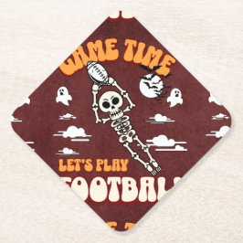 Spielzeit Lasst uns Fußball Halloween Funny spiele Untersetzer