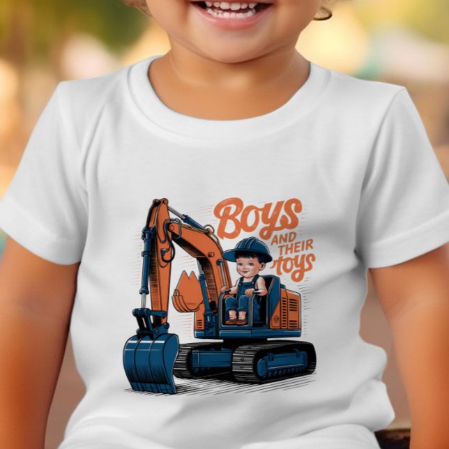 Spielzeit über dem Bulldozer Kleinkind T-shirt (Von Creator hochgeladen)