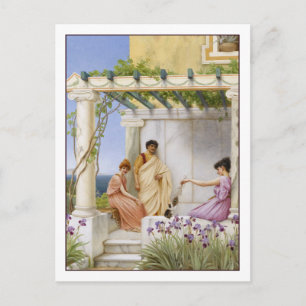 Spielzeit von John William Godward Postkarte
