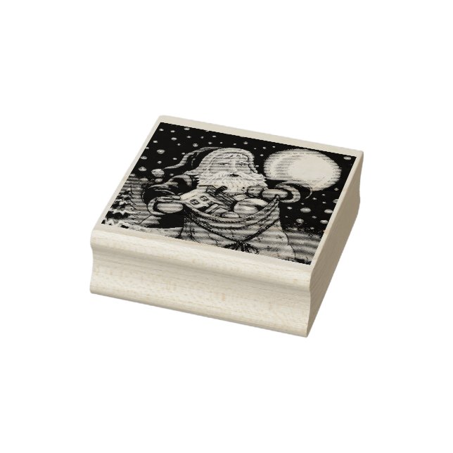 SPIELZEUG AUF DEM DACH OBERHALB, SANTA RUBBER BRIE GUMMISTEMPEL (Stempel)