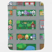 Spielzeug-Auto-Stadtstraßenkarte