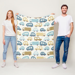 Spielzeug Autos & Lastwagen   Staubblau Beige Fleecedecke