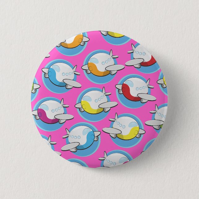 Spielzeug-Flugzeug Button (Vorderseite)