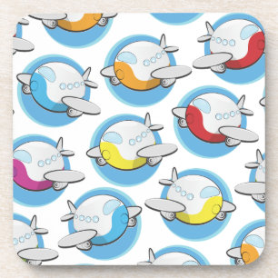 Spielzeug-Flugzeug Getränkeuntersetzer