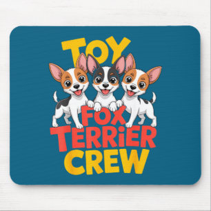 Spielzeug-Fuchs-Terrier-Crew-Cartoon-Kleiner-Amert Mousepad